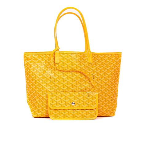 yellow goyard pm|GOYARD Saint Louis PM Chevron Print Canvas .